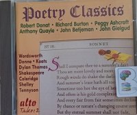 Poetry Classics - Great Voices written by Various Famous Poets performed by Robert Donat, John Betjeman, Anthony Quayle and Richard Burton on Audio CD (Abridged)